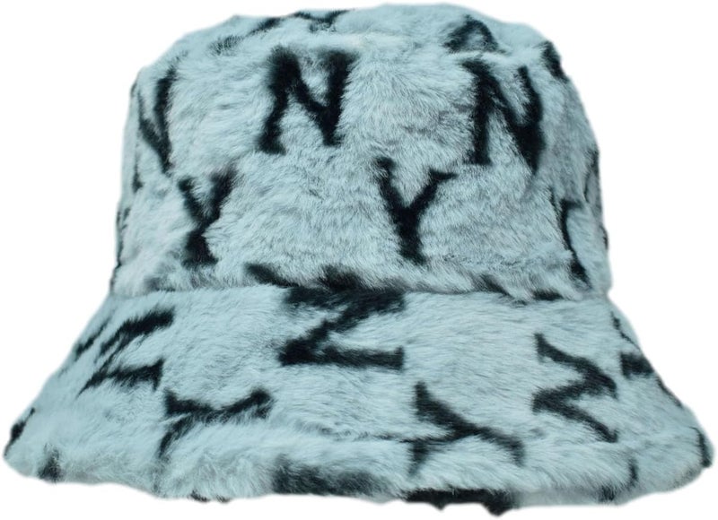 Glory Max Winter Fluffy Plush Bucket Hat Cozy Faux Fur Wide Brim Adjustable Size for Women - Image 2